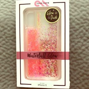 Case Mate Waterfall Glow in Pink Case for iPhone X